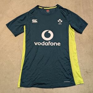 Ireland Rugby Union Team Training Jersey Mens M Green Yellow Sports